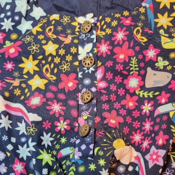 Disney Encanto Floral Baby Girl Long Sleeve Dress Size 2 - Picture 5 of 6